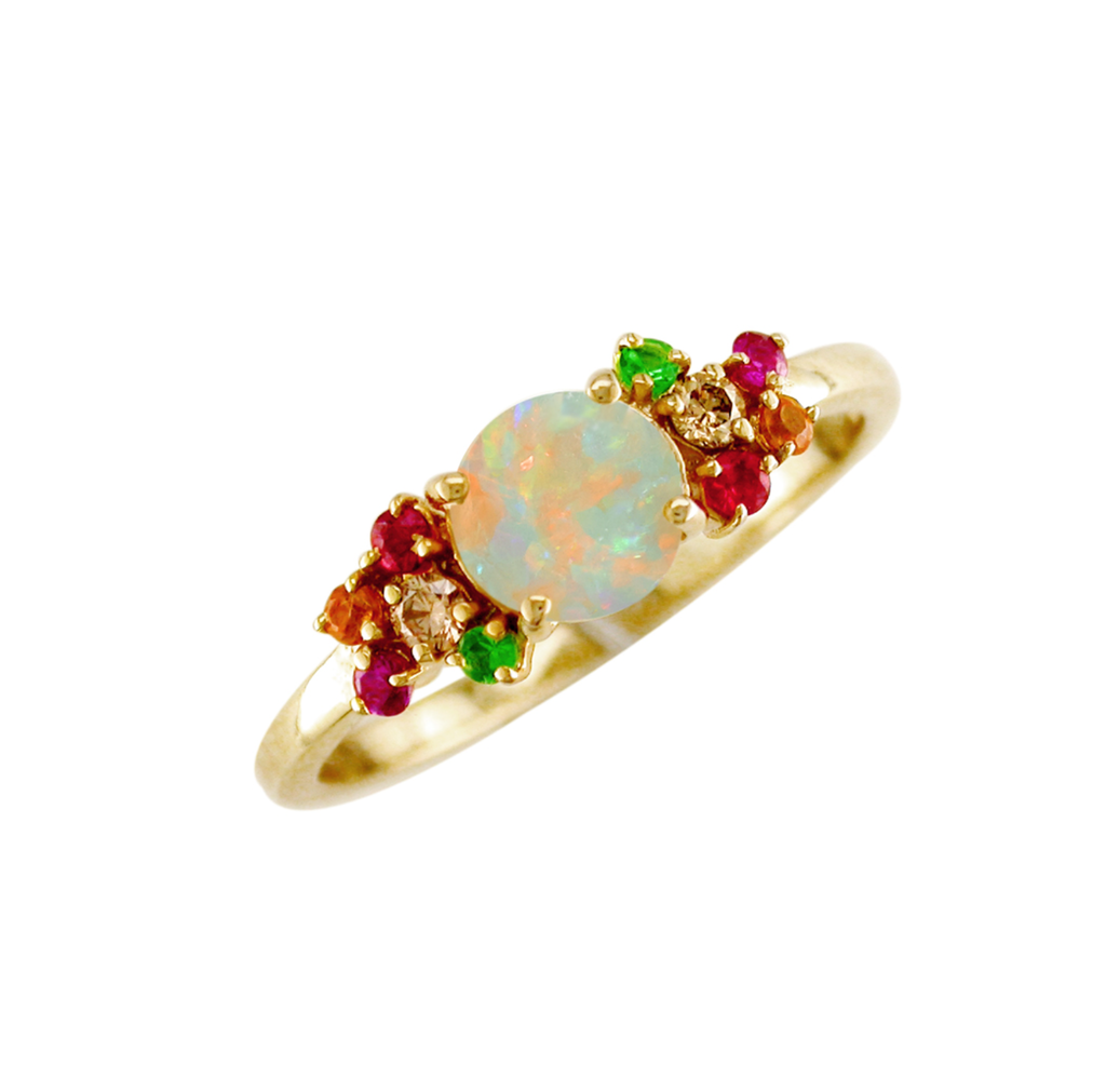 Multi-Gem Harlequin Cluster Ring