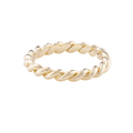 Yellow Designer Rope Stack Ring
