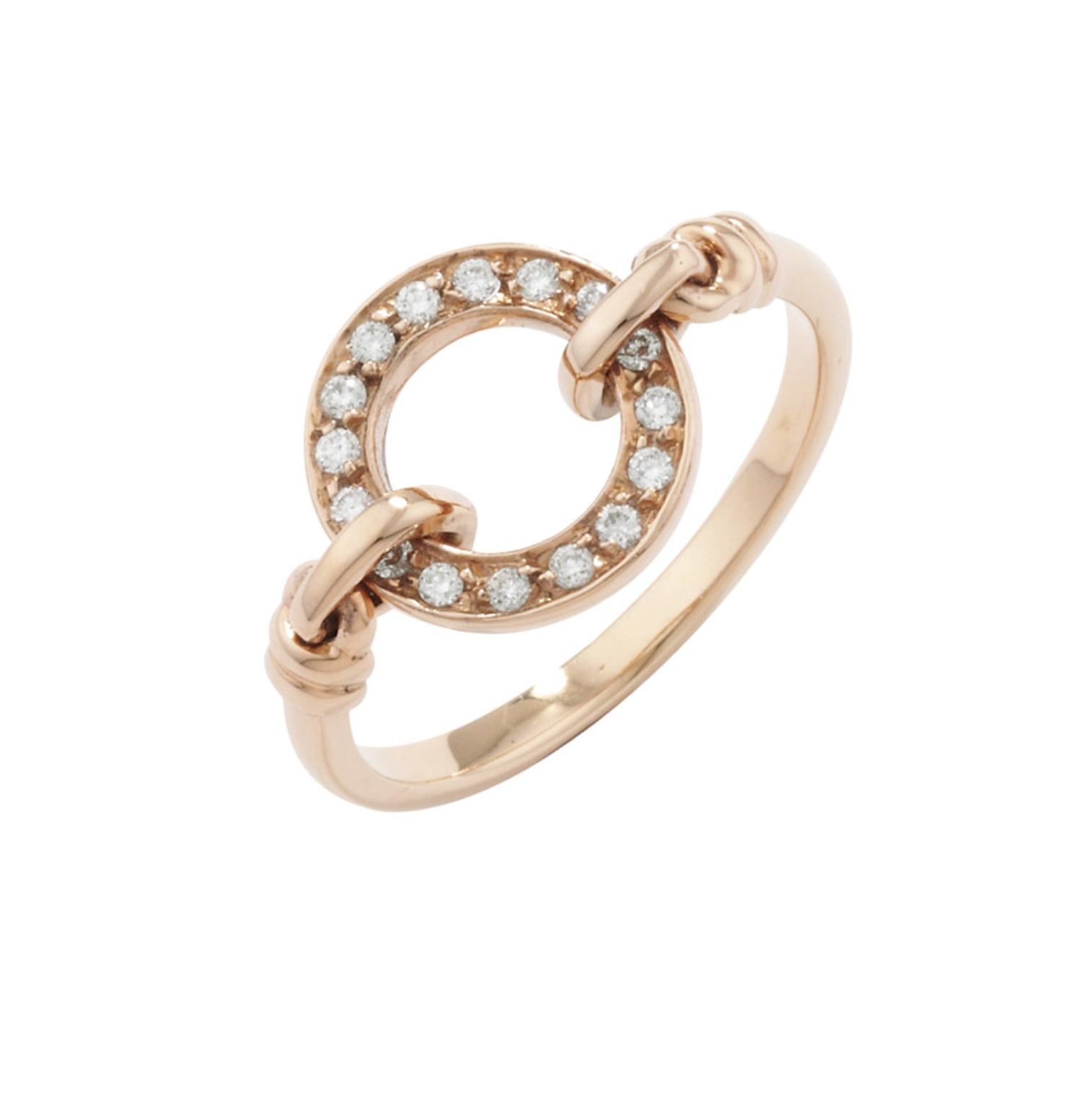 Diamond Circle Meridian Ring